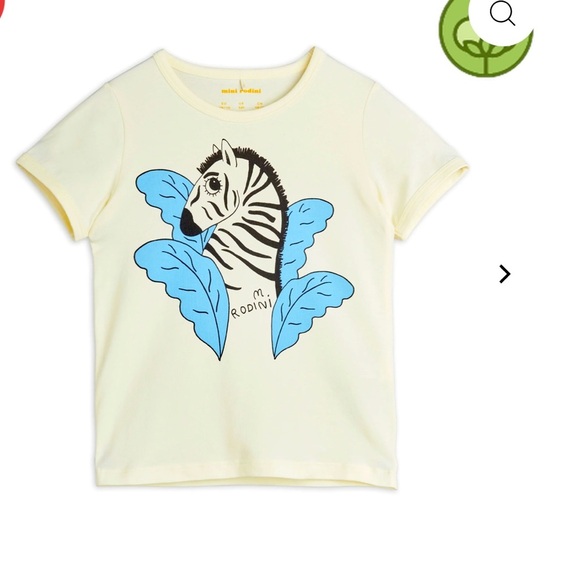 Mini Rodini Zebra Short Sleeve T Shirt - Picture 1 of 7